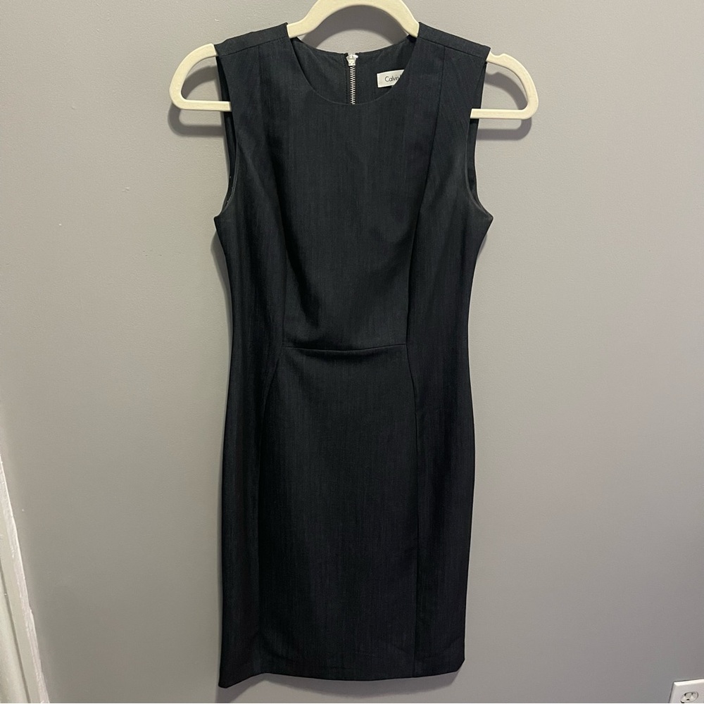 Calvin Klein Navy Blue Sheath Dress